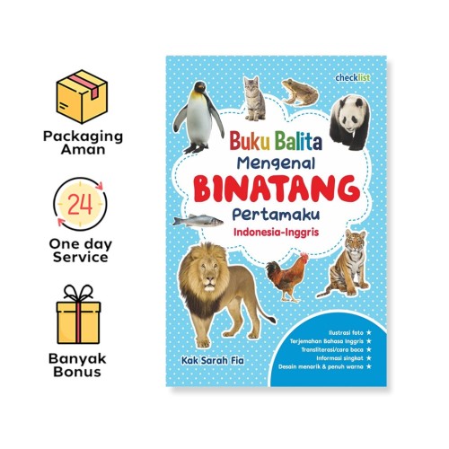 Buku Balita Mengenal Binatang Pertamaku (Ind-Ing)